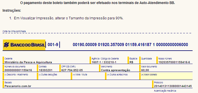 como tirar licença de pesca passo 8.1 no pescanorio.com.br